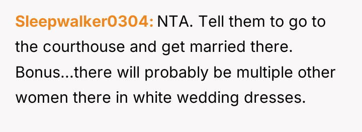 Sleepwalker0304 NTA. Tell them to go to the courthouse and...