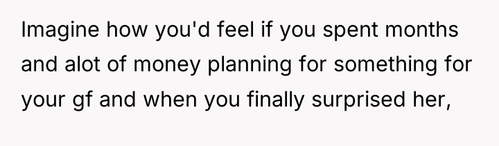 Imagine how you'd feel if you spent months and alot...
