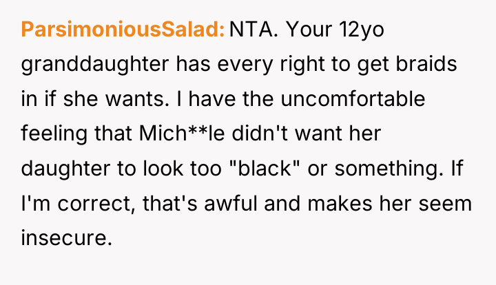 ParsimoniousSalad NTA. Your 12yo granddaughter has every right to get...