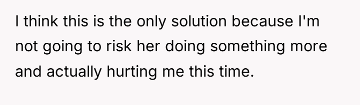 I think this is the only solution because I'm not...