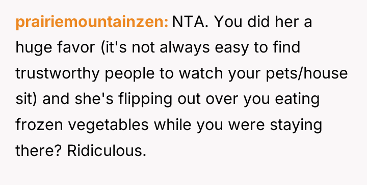 prairiemountainzen NTA. You did her a huge favor (it's not...