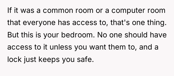 If it was a common room or a computer room...