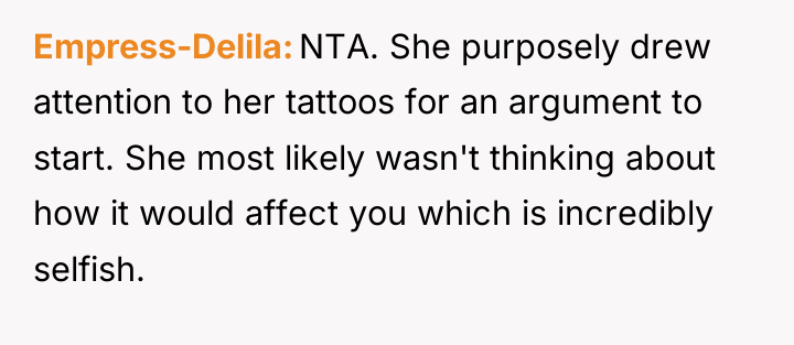 Empress-Delila NTA. She purposely drew attention to her tattoos for...
