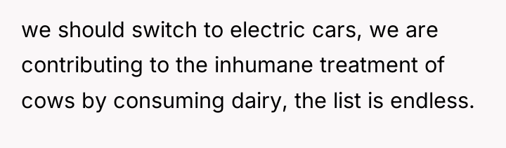 we should switch to electric cars, we are contributing to...
