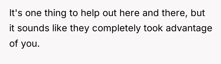 It's one thing to help out here and there, but...