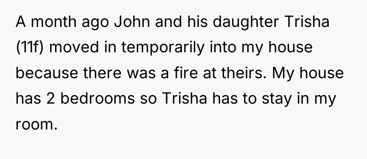 A month ago John and his daughter Trisha (11f) moved...
