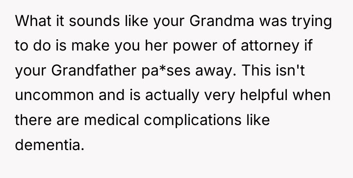 What it sounds like your Grandma was trying to do...