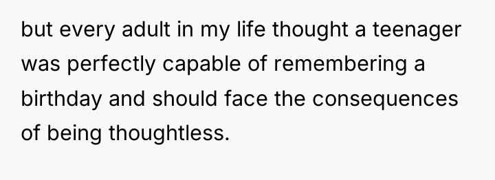 but every adult in my life thought a teenager was...