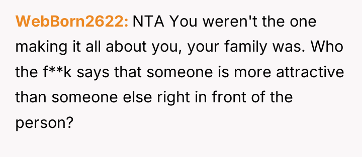 WebBorn2622 NTA You weren't the one making it all about...