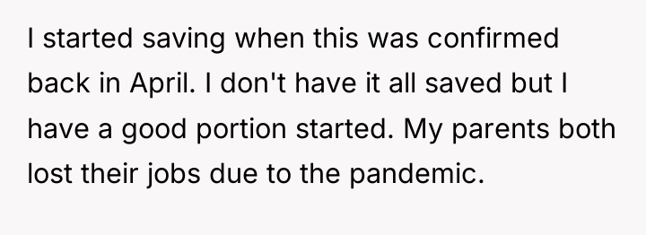 I started saving when this was confirmed back in April....