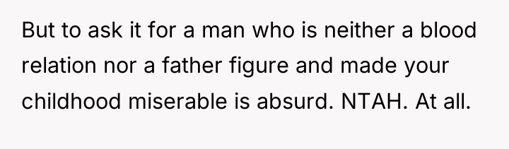 But to ask it for a man who is neither...