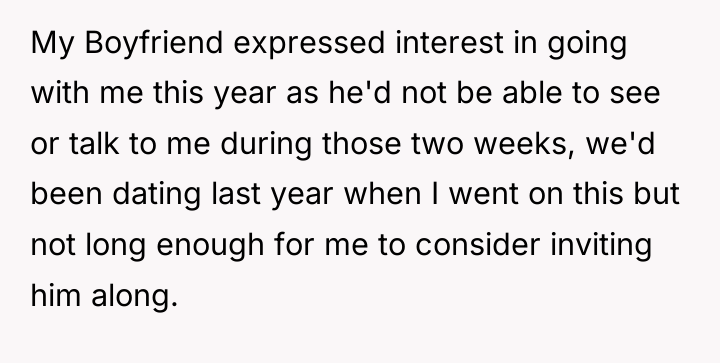 My Boyfriend expressed interest in going with me this year...