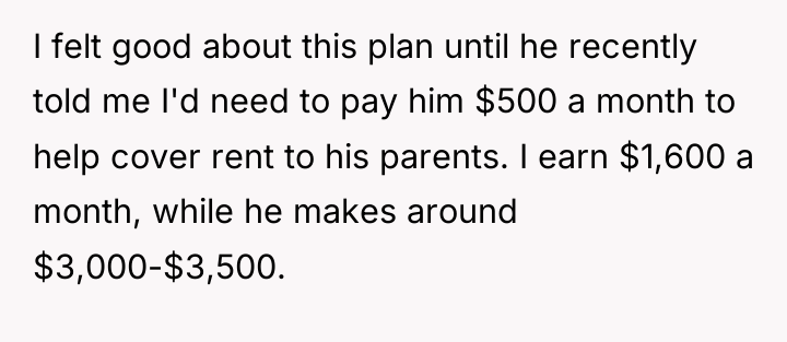 I felt good about this plan until he recently told...