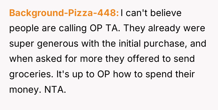 Background-Pizza-448 I can't believe people are calling OP TA. They...