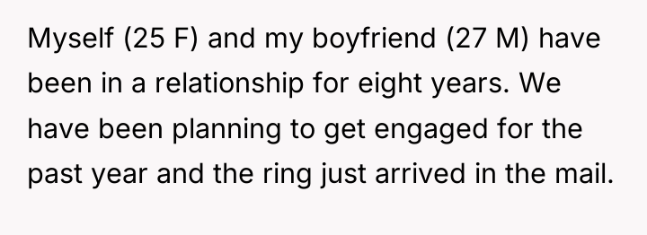 Myself (25 F) and my boyfriend (27 M) have been...