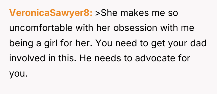 VeronicaSawyer8 >She makes me so uncomfortable with her obsession with...