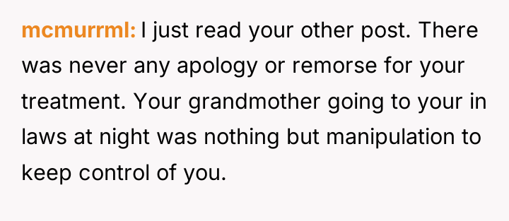 mcmurrml I just read your other post. There was never...