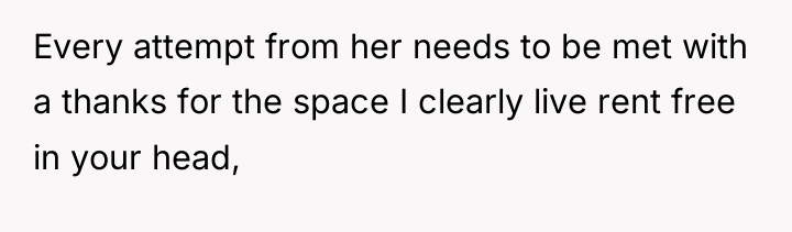 Every attempt from her needs to be met with a...