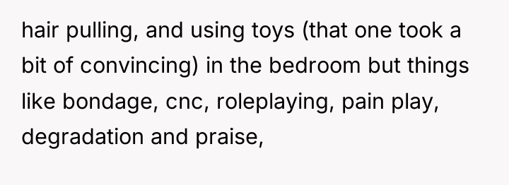 hair pulling, and using toys (that one took a bit...