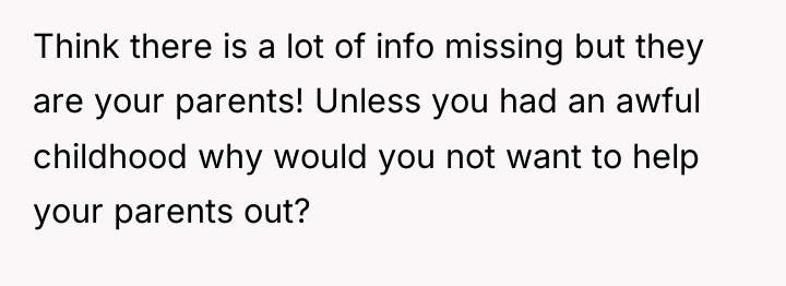 Think there is a lot of info missing but they...