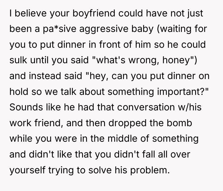 I believe your boyfriend could have not just been a...