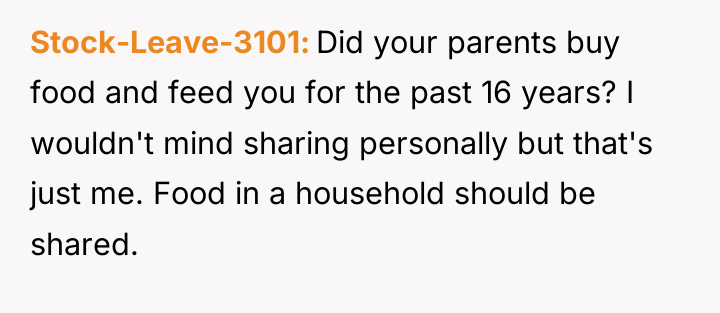 Stock-Leave-3101 Did your parents buy food and feed you for...