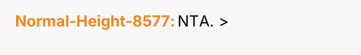 Normal-Height-8577 NTA. >