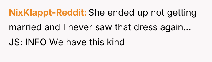NixKlappt-Reddit She ended up not getting married and I never...
