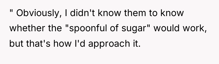 " Obviously, I didn't know them to know whether the...