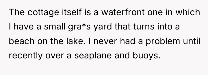 The cottage itself is a waterfront one in which I...