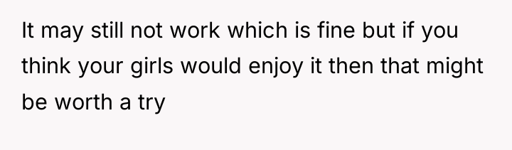 It may still not work which is fine but if...