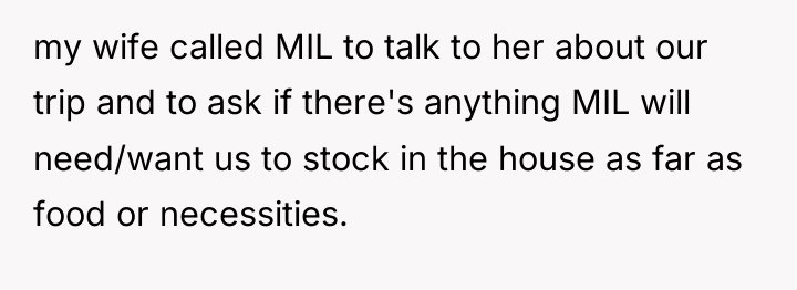 my wife called MIL to talk to her about our...