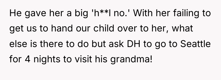 He gave her a big 'h**l no.' With her failing...