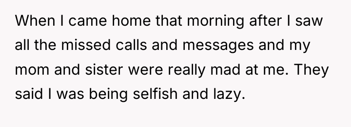 When I came home that morning after I saw all...