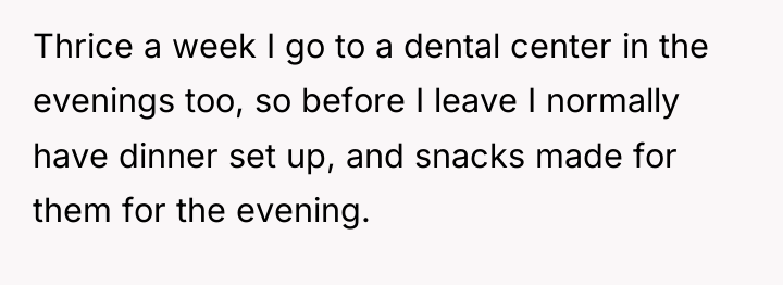 Thrice a week I go to a dental center in...