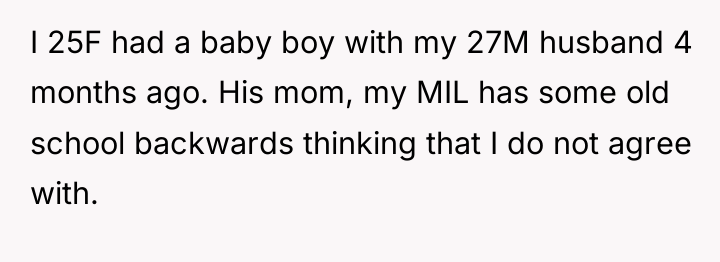 I 25F had a baby boy with my 27M husband...