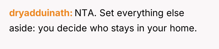 dryadduinath NTA. Set everything else aside: you decide who stays...