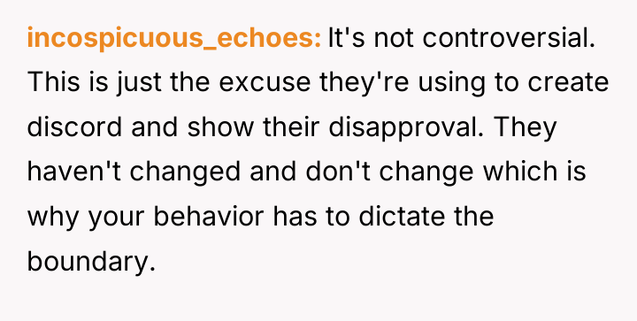incospicuous_echoes It's not controversial. This is just the excuse they're...