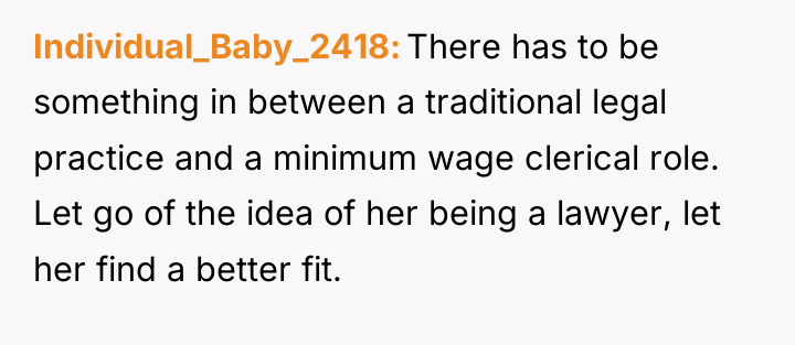 Individual_Baby_2418 There has to be something in between a traditional...