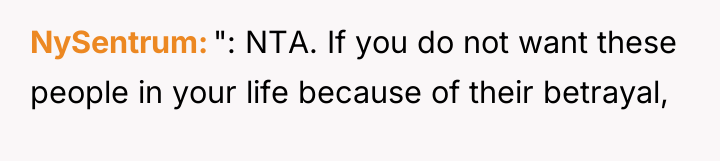 NySentrum ": NTA. If you do not want these people...