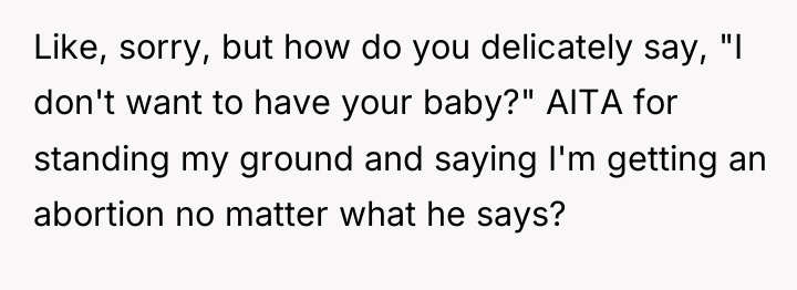 Like, sorry, but how do you delicately say, "I don't...