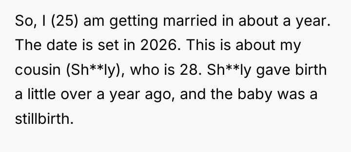 So, I (25) am getting married in about a year....