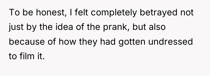 To be honest, I felt completely betrayed not just by...