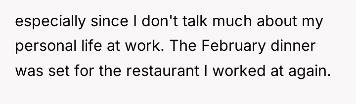 especially since I don't talk much about my personal life...