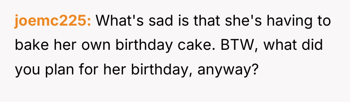 joemc225 What's sad is that she's having to bake her...