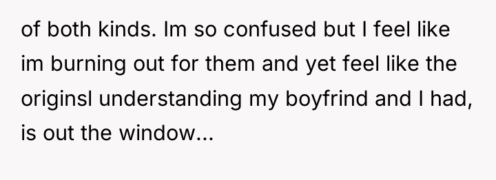 of both kinds. Im so confused but I feel like...