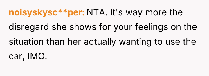 noisyskysc**per NTA. It's way more the disregard she shows for...