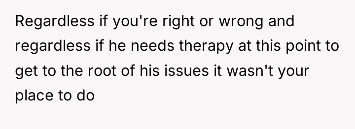 Regardless if you're right or wrong and regardless if he...