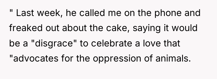 " Last week, he called me on the phone and...