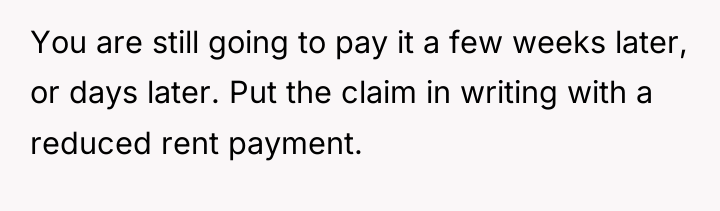 You are still going to pay it a few weeks...